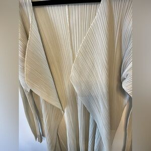 Issey Miyake Pleats Please long cardigan vintage